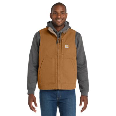 Sherpa Lined Mock Neck Vest Thumbnail