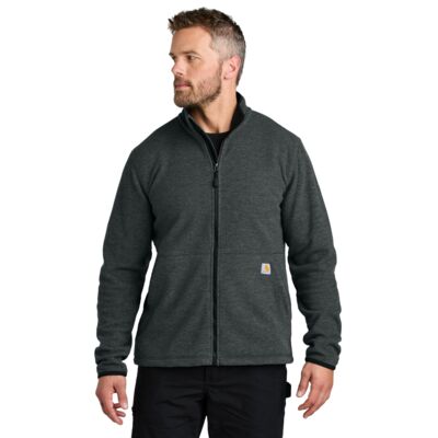 Textured Full Zip Fleece Jacket Thumbnail
