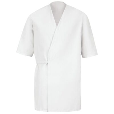Men's Collarless Poplin Butcher Wrap Thumbnail