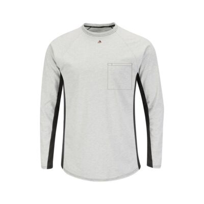Men's Long Sleeve FR Two-Tone Base Layer with Concealed Chest Pocket - EXCEL FR Thumbnail