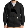 Midweight Hooded Zip Front Sweatshirt Thumbnail