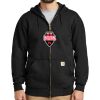 Midweight Hooded Zip Front Sweatshirt Thumbnail
